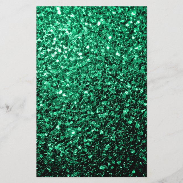 Emerald Green Imitats Glitzer Glitzern Flyer (Vorne)