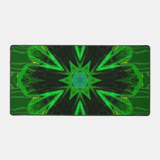 Emerald Green Irish Theme Custom Desk Mat Schreibtischunterlage (Vorderseite)