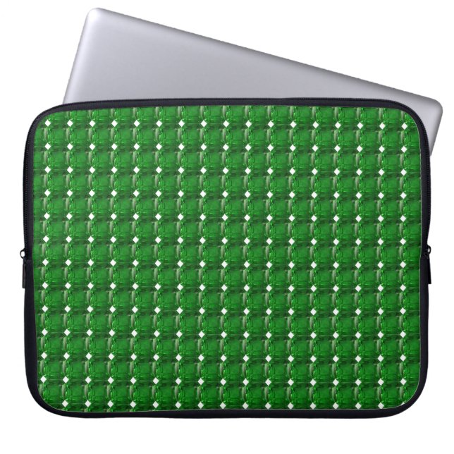 Emerald Green Laptopschutzhülle (Vorderseite)