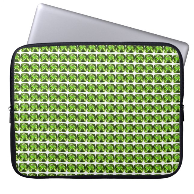 Emerald Green Laptopschutzhülle (Vorderseite)
