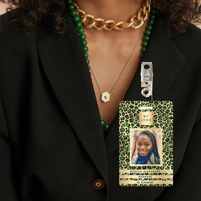 Emerald Green Leopard Foto Business Ausweis (Von Creator hochgeladen)