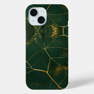 Emerald Green Marble Gold Glitzer Case-Mate iPhone Hülle