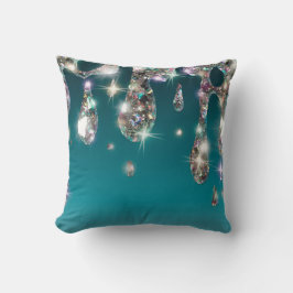 *~* Emerald Green Metallic AP7 Long Tropfen GLITZE Kissen