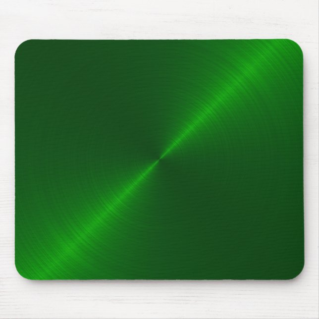 Emerald Green Metallic Looking Mouse Pad Mousepad (Vorne)