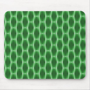 Emerald Green Metallic Ribbons Mousepad