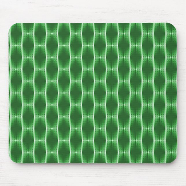 Emerald Green Metallic Ribbons Mousepad (Vorne)