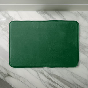 Emerald Green Minimalistisch Solid Color Badematte
