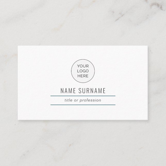 Emerald Green Modern Simple Business Card Visitenkarte (Vorderseite)