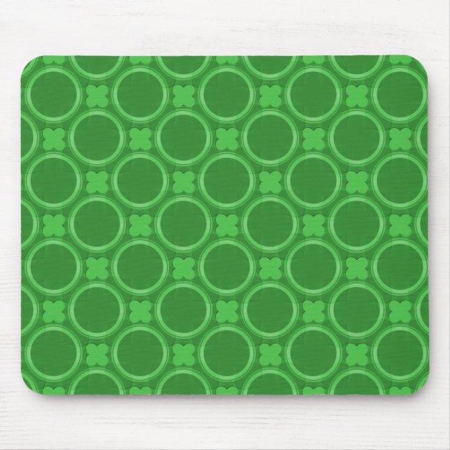 Emerald Green Quirky Charm Mousepad (Vorne)