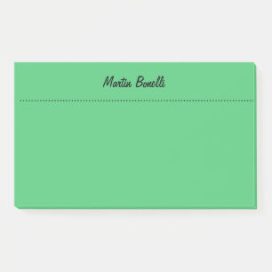 Emerald Green Schlicht Business Post-it Klebezettel