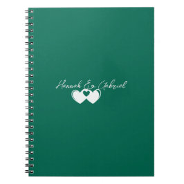 Emerald Green Spiral Notebook Notizblock