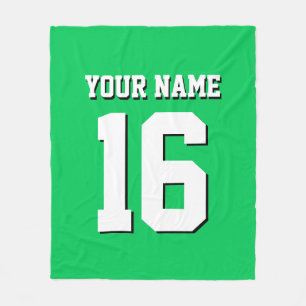 Emerald Green Sports Jersey Team Jersey Fleecedecke
