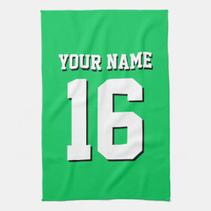 Emerald Green Sports Jersey Team Jersey Handtuch