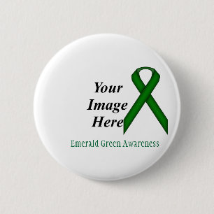 Emerald Green Standard Ribbon von Kenneth Yoncich Button