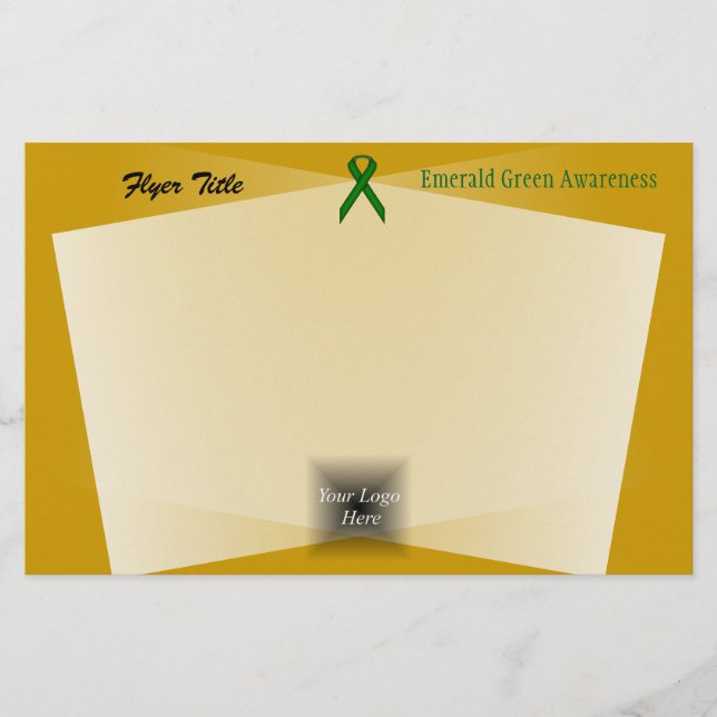 Emerald Green Standard Ribbon von Kenneth Yoncich Flyer (Vorne)