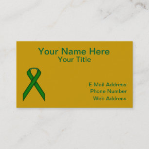 Emerald Green Standard Ribbon von Kenneth Yoncich Visitenkarte