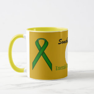 Emerald Green Stnd Ribbon Tmpl von Kenneth Yoncich Tasse