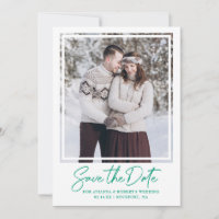 Emerald Green Text Foto Wedding