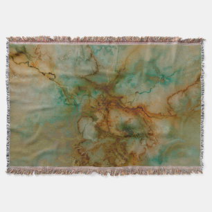 Emerald Green und Copper Gold Marmor Decke