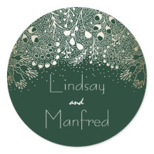 Emerald Green und Gold Filigree Wedding