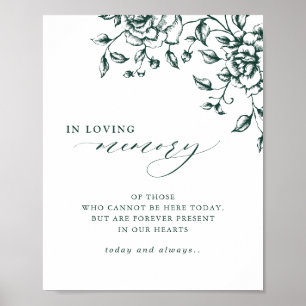 Emerald Green Vintag botanisch in liebevoller Erin Poster