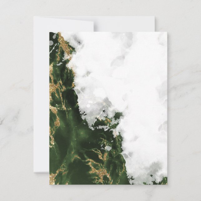 Emerald Green Watercolor Geode (Vorderseite)