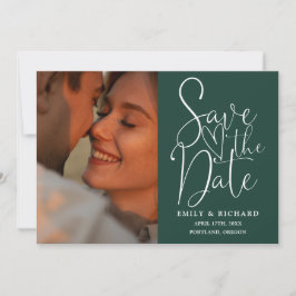Emerald Green Wedding 2 Foto QR Code Skript Save The Date