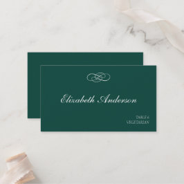 Emerald Green Wedding Platzkarten