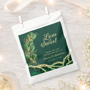 Emerald Green Wedding Vielen Dank Liebe ist süß Geschenktütchen