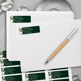 Emerald Green White Roses Rücksendeadresse