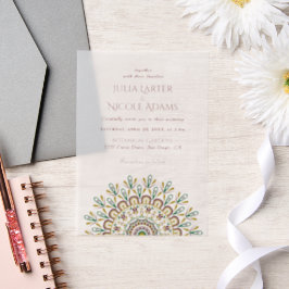 Emerald Green Wild Amazon Forest Mandala Wedding