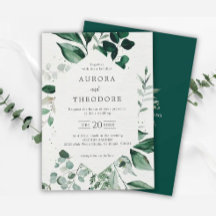 Emerald Greenery Eucalyptus Botanische Hochzeit