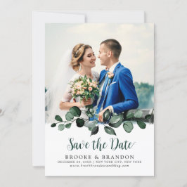 Emerald Greenery Eucalyptus Botanische Hochzeit Save The Date
