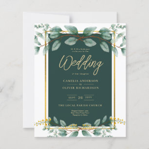 Emerald Greenery Wedding Botanical Nature lädt ein