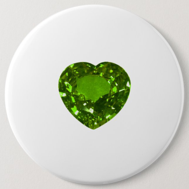 Emerald Heart Green Button (Vorderseite)