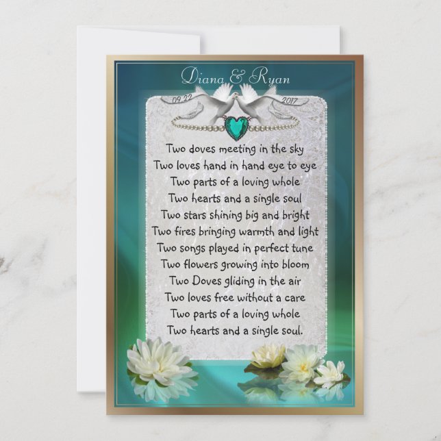 Emerald Heart Save the Date (Vorderseite)