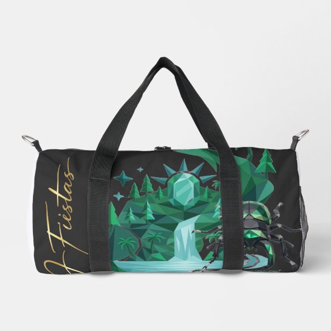 “Emerald Island Beetle – Nature Art  Duffle Bag (Vorderseite)