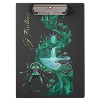 “Emerald Island Beetle – Nature Art  Klemmbrett