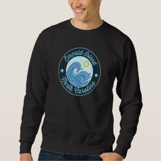 Emerald Island Nc North Carolina Souvenir Nautical Sweatshirt