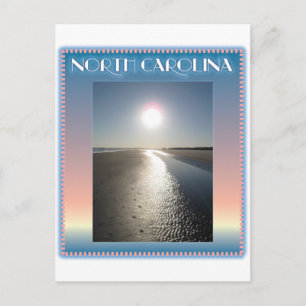 Emerald Isle Beach, NC bei Sunset Postkarte