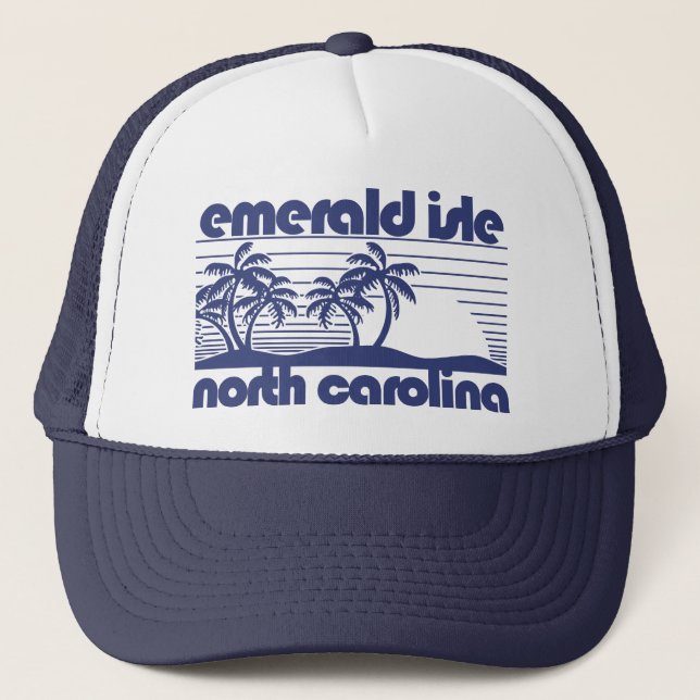Emerald Isle, North Carolina Truckerkappe (Vorderseite)