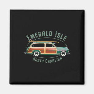 Emerald Isle North Carolina Vintage Surfen  Magnet