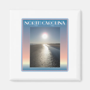 Emerald- Islestrand, NC am Sonnenuntergang Magnet