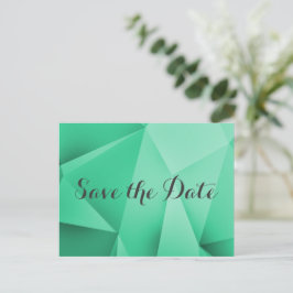 Emerald Jewel Tones Save the Date Postcard Ankündigungspostkarte