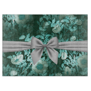 Emerald Lace White Bow Schneidebrett
