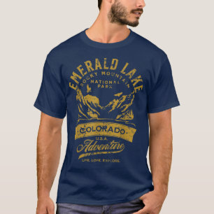 Emerald Lake Rocky Mountain Nationalpark Distanz T-Shirt