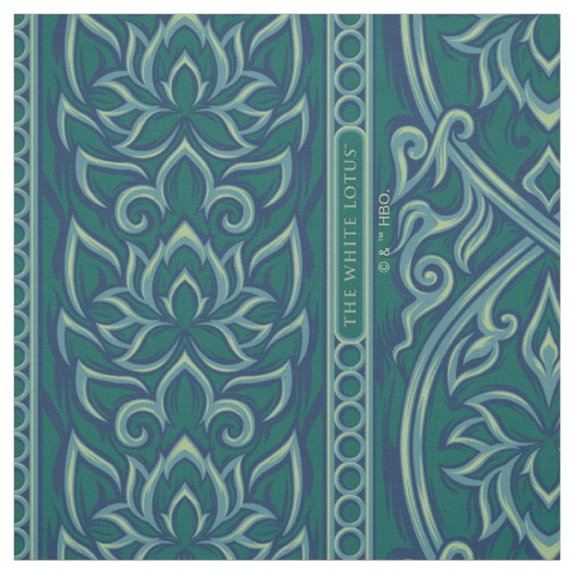 Emerald Lotus TapestPattern - The White Lotus Stoff (Muster)