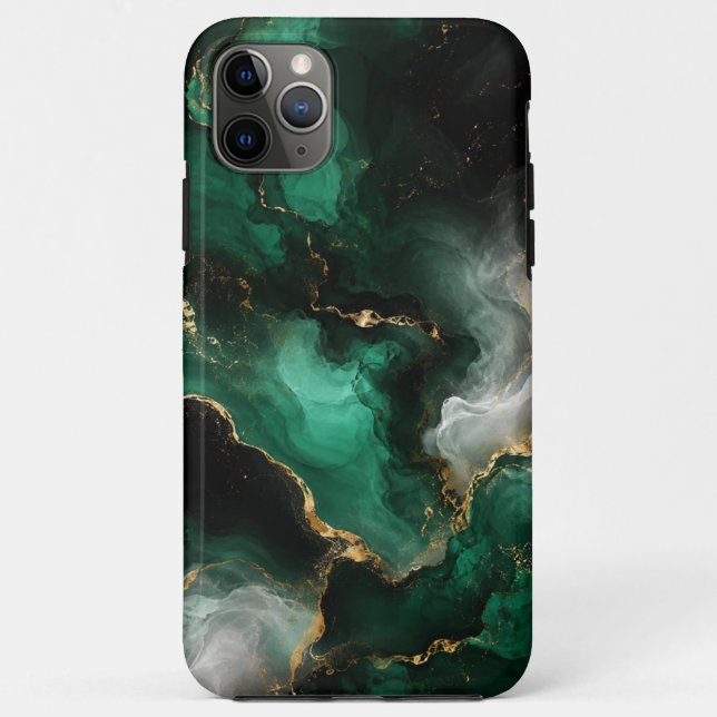 Emerald Marble iPhone 11 Pro Hülle (Rückseite)