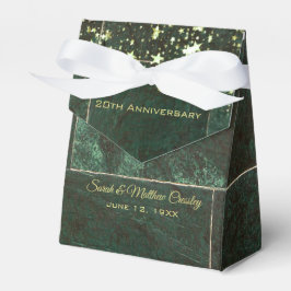 Emerald Marble Wedding Anniversary Favor Box Geschenkschachtel