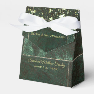 Emerald Marble Wedding Anniversary Favor Box Geschenkschachtel